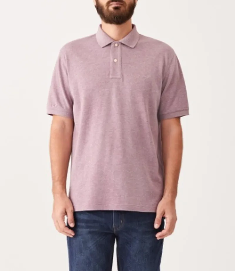 RM Williams Rod Polo Pink Grey Marle